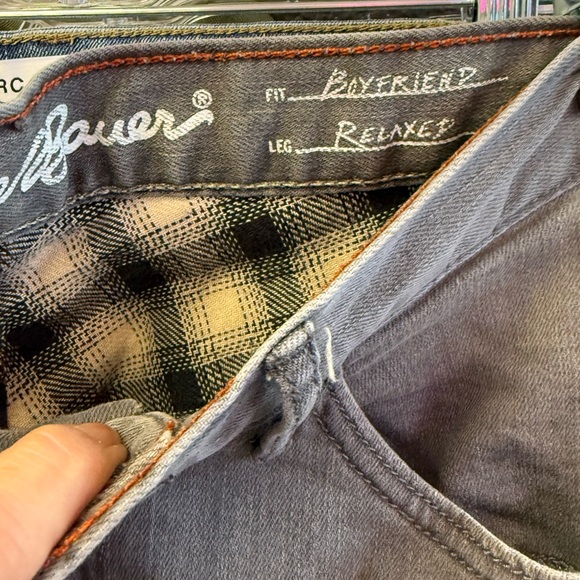Eddie Bauer insulted fleece lined gray jeans - Picture 3 of 4